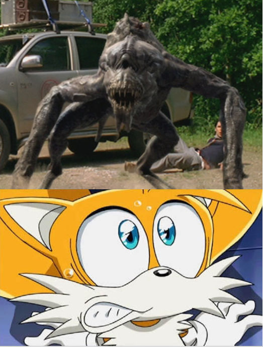 Tails Scared Tails is Scared of The Future Predator by CW4567 on DeviantArt