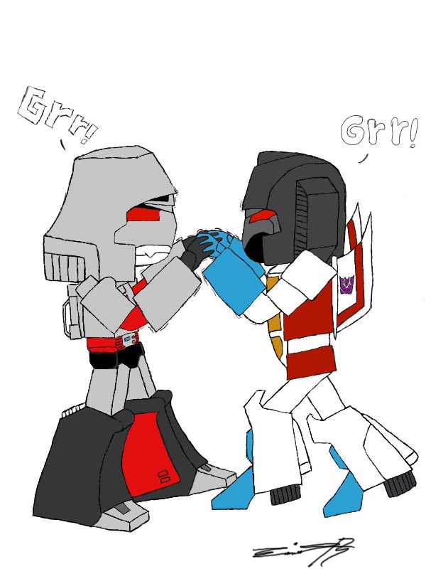 Megatron and Starscream chibi