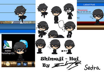 Shimeji Hei Darker Than Black