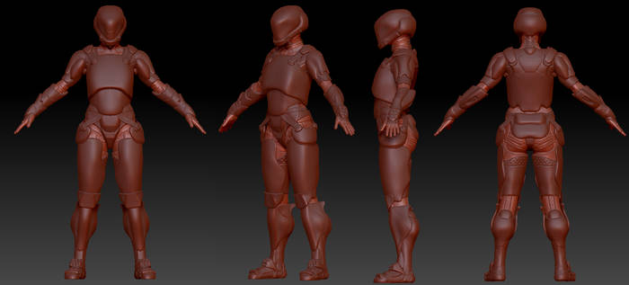 Female Spartan III SPI Armor WIP01