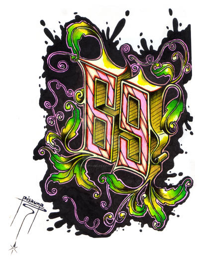 69 Lettering 69 by design-pause on DeviantArt