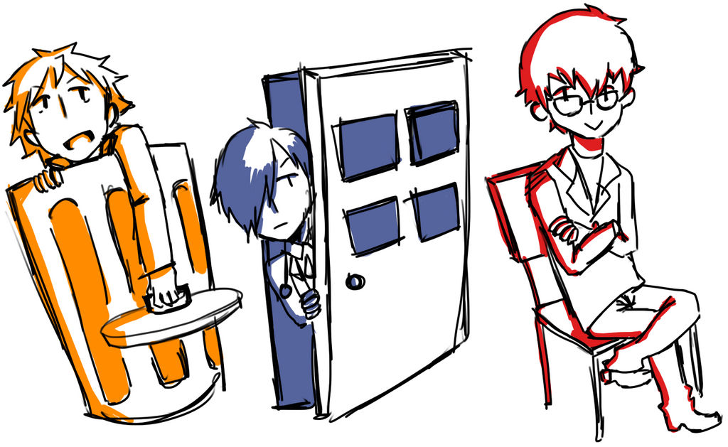 Garbage Kun Door Kun And Chair Kun By Nomingrainbows On
