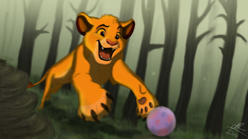 Simba In The Forest by i-Grafix on DeviantArt