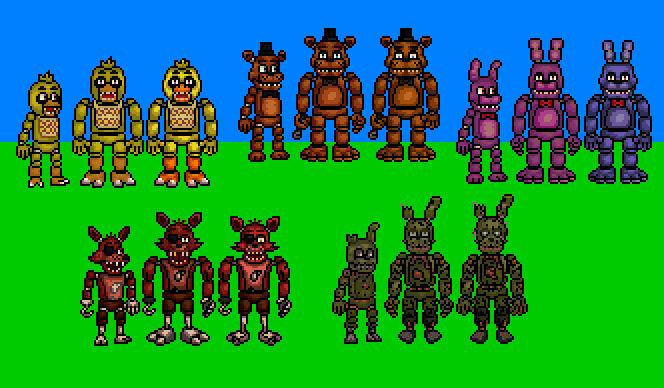 FNAF Sprites for any purpose. Completely free of use. :  r/fivenightsatfreddys