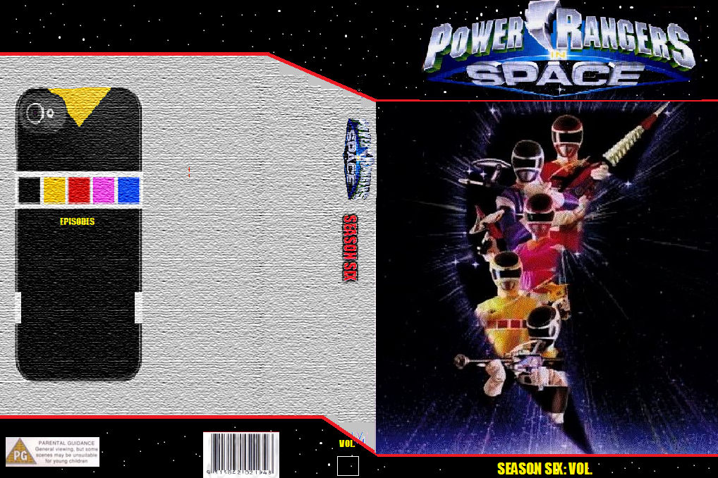 Power Rangers In Space DVD Cover Template by ZT4 on DeviantArt