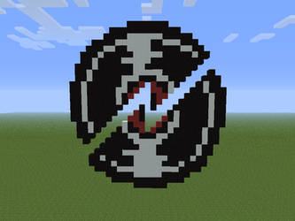 Broken Record Minecraft Art (Front View)