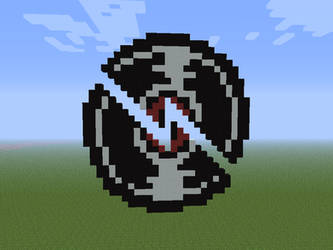 Broken Record Minecraft Art (Rear View)