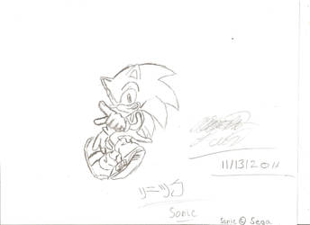 Sonic the hedgehog -uncolored-