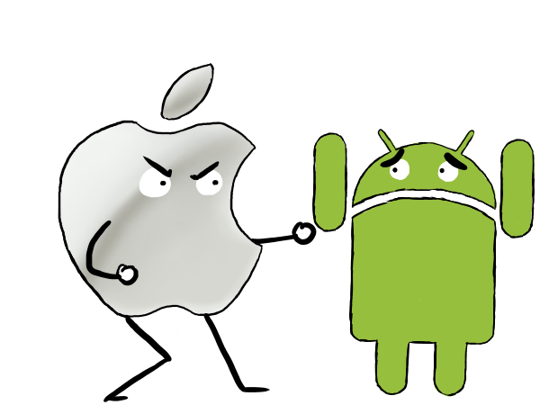 Apple vs. Android by geoffwrite on DeviantArt
