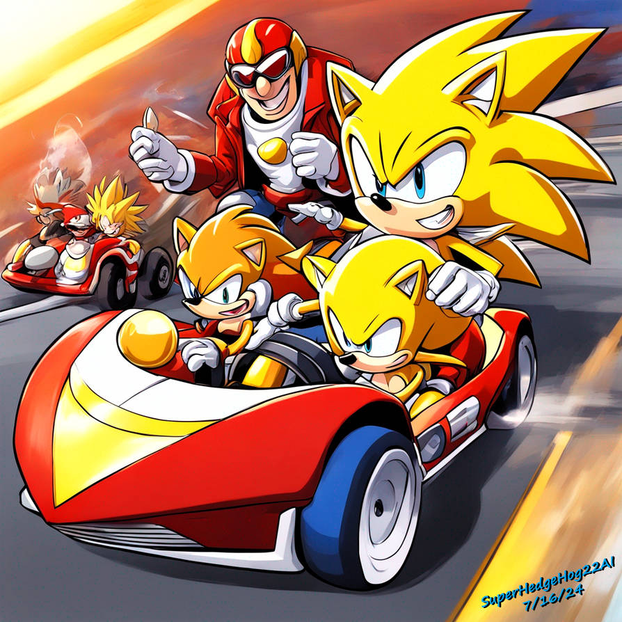 Super Sound Racing Super Sonic Racing With Captain Falcon AI! by SuperHedgeHog22 on DeviantArt