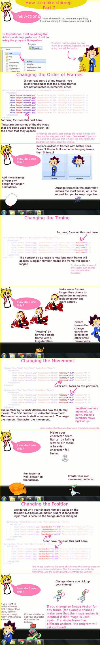 Make a Shimeji (Part2 the Actions)