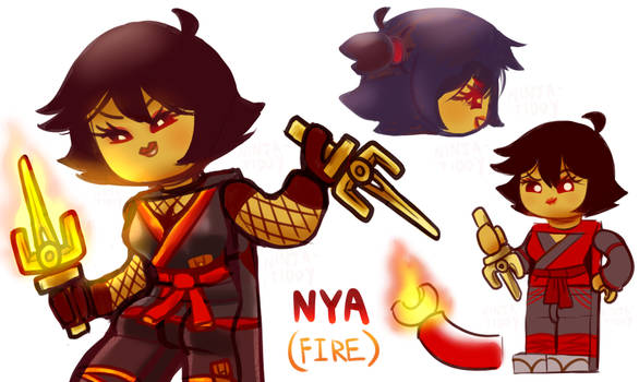 Ninjago Opposites (Au#86) Nya Fire