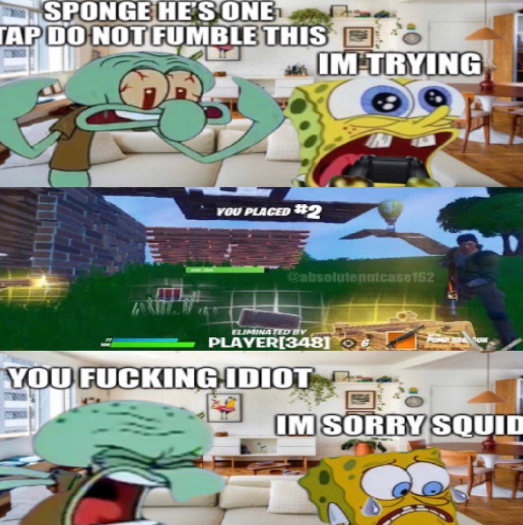 SpongeBob tries to crank 90s in OG Fortnite by SpikeyTheHedgeboy on