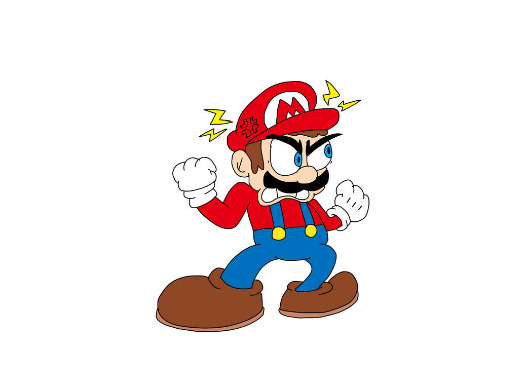 Angry Mario by SpikeyTheHedgeboy on DeviantArt
