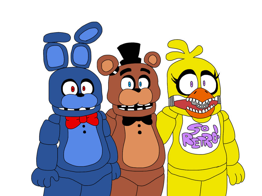 Pre Rotten Animatronics Retrofitted FNAF Animatronics by SpikeyTheHedgeboy on DeviantArt