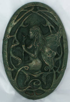 Fairy Plaque 2 CC Bronze Resin