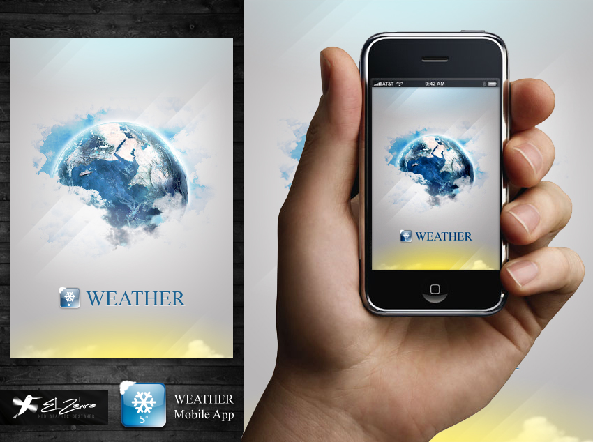 weather mobile app design