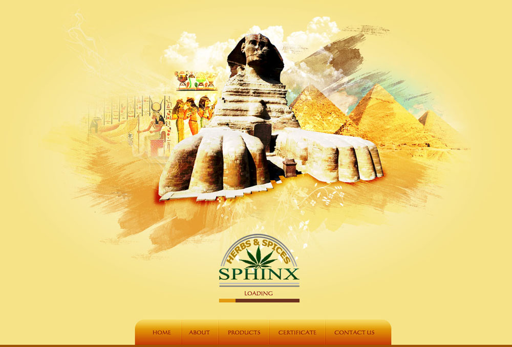 Sphinx Herbs website Design