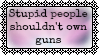 Stupid people shouldn't own guns