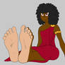 Nubia clean feet