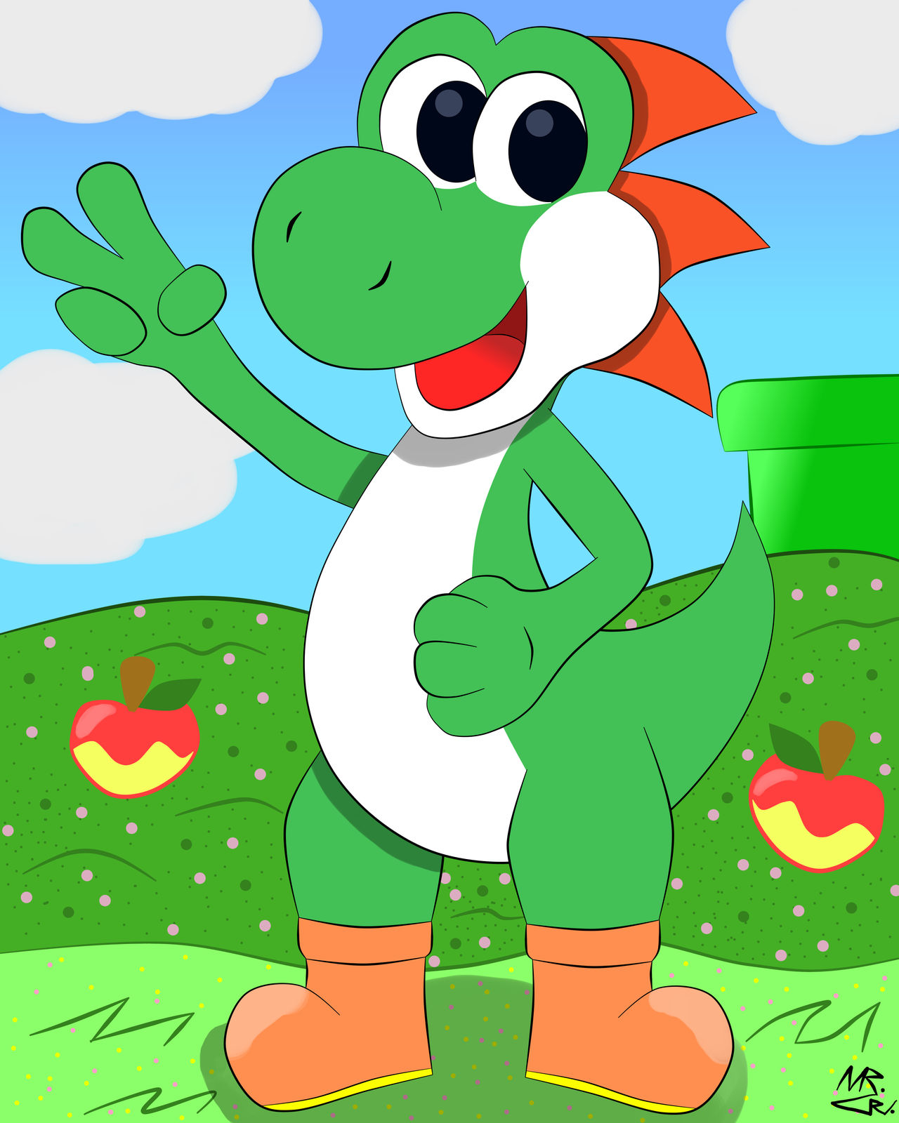 Yoshi Fandom Yoshi fan art by Mr-CPU on DeviantArt