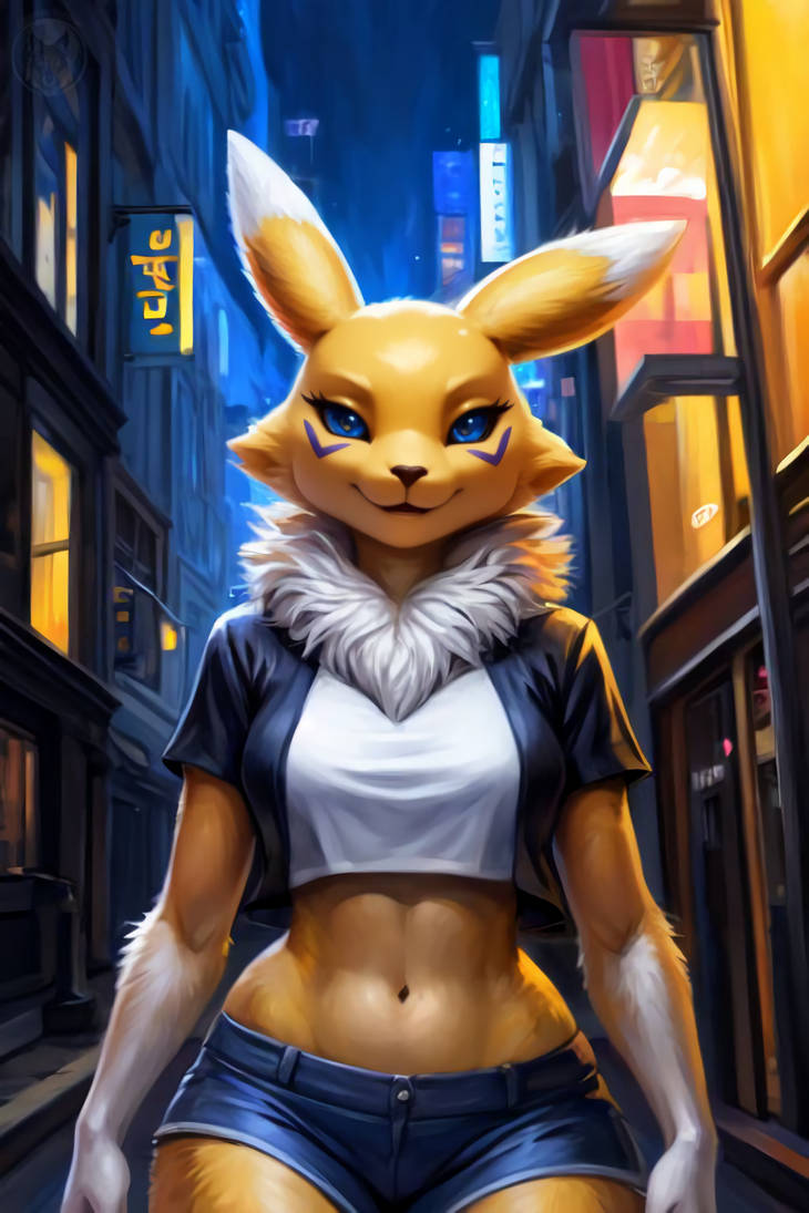 Female Digimon 1 (Renamon) by daneclipse on DeviantArt