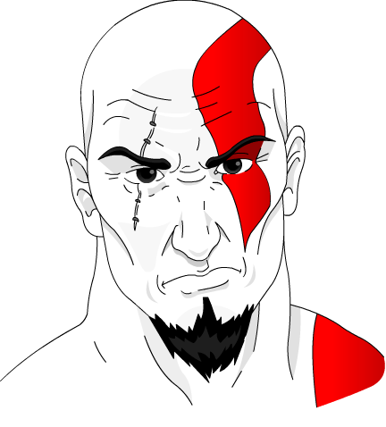 God of War III Kratos Drawing, logo, video Game png