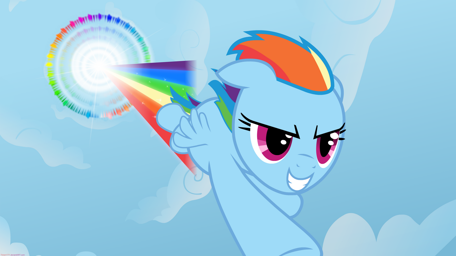 Sonic Rainboom - Wallpaper by Timon1771