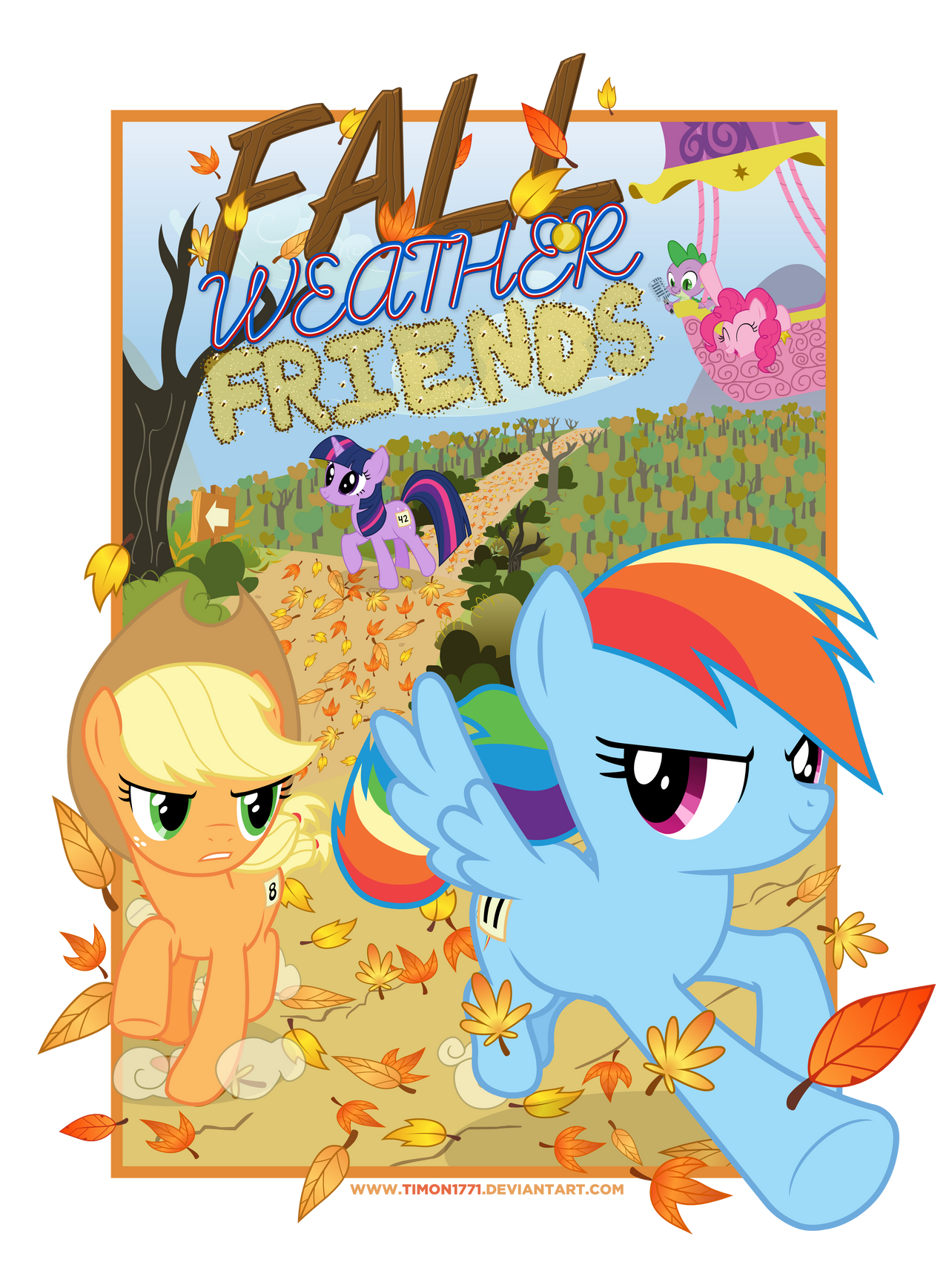 Fall Weather Friends Poster