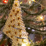 White Christmas Tree Ornament with Lights