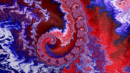 Red, White and Blue Spiral III by emilymh2018