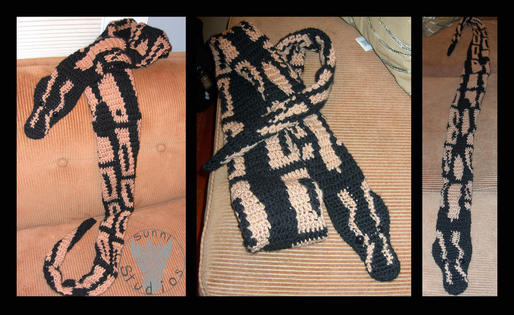 Ball Python Scarf Commission by TheCrochetDragon on DeviantArt