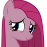 Lonely but happy Pinkie Pie vector