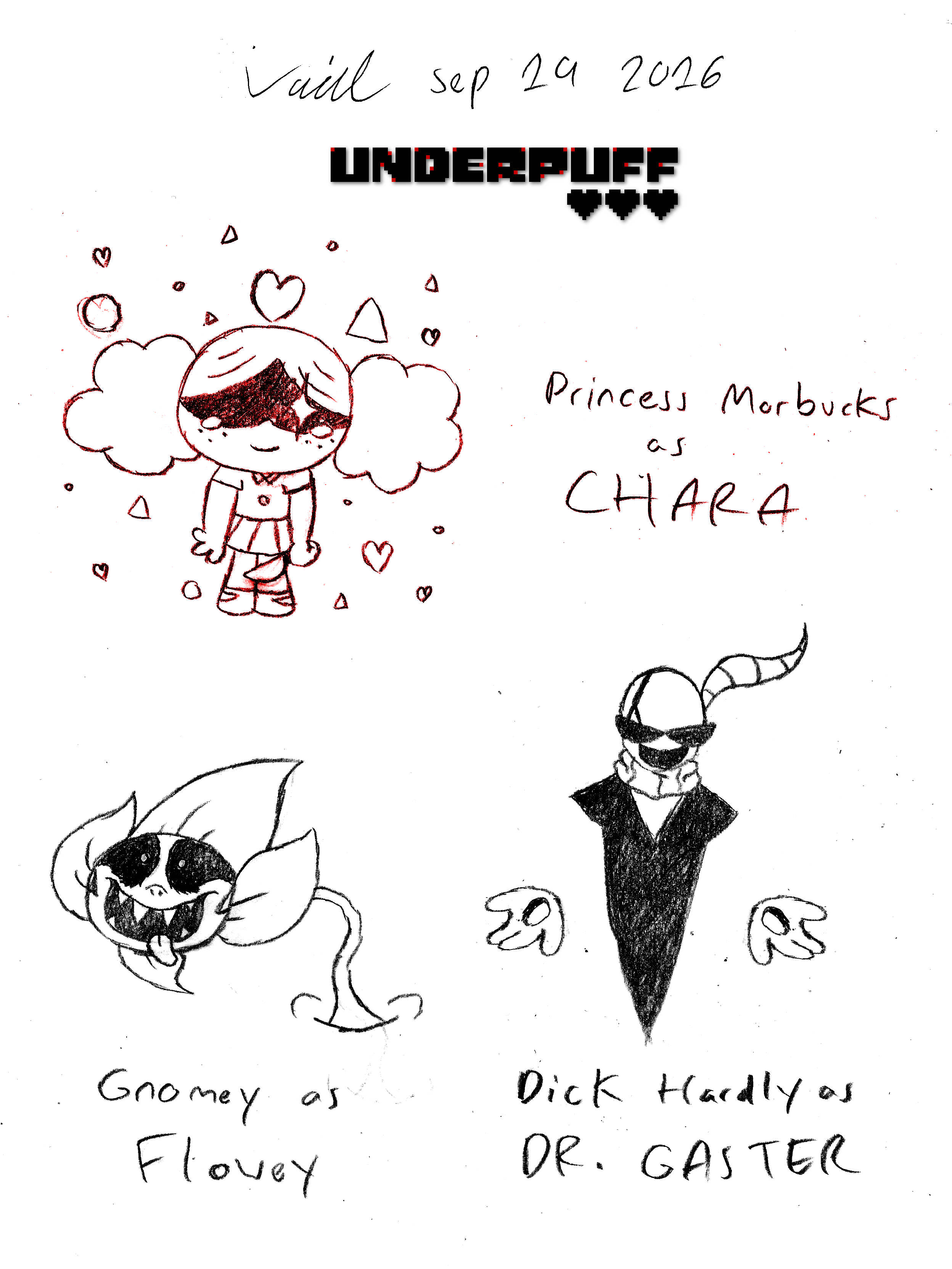 Underpuff AU ~ The Fallen Child (and Monsters)