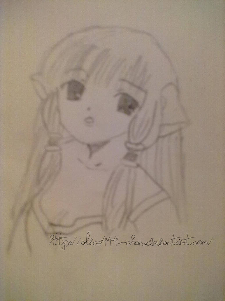 Chii from Chobits ( my drawing )