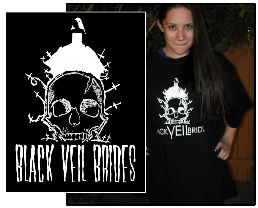 BvB Skull Bride Shirt modeled