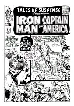 Iron-Man and Cap cover recreation