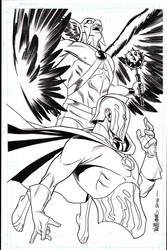 Dr.Fate and Hawkman commission