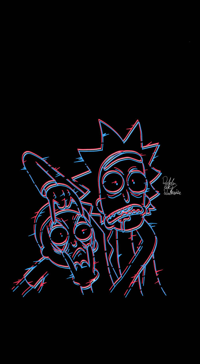 Rick And Morty wallpaper glitch by pxdilla on DeviantArt