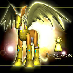 Pegasusmon 3d by me