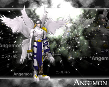 Angemon 3d by me