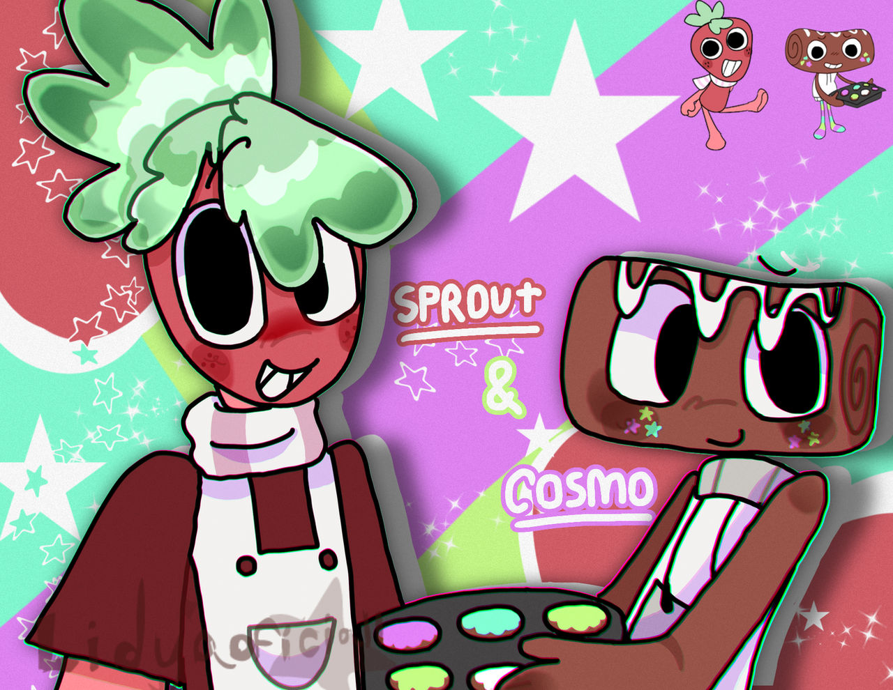 Spralt Sprout and cosmo:3 by lidyaoficiall on DeviantArt