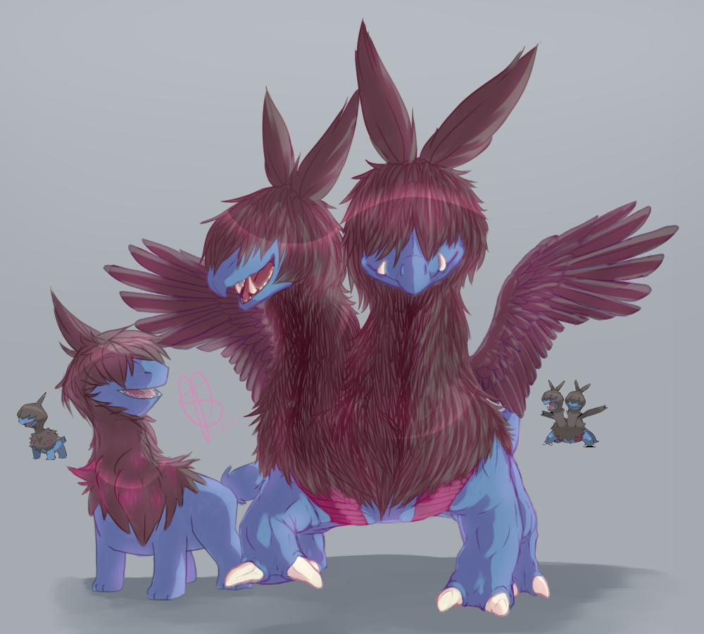 Deino and Evolutions by Rotommowtom on DeviantArt