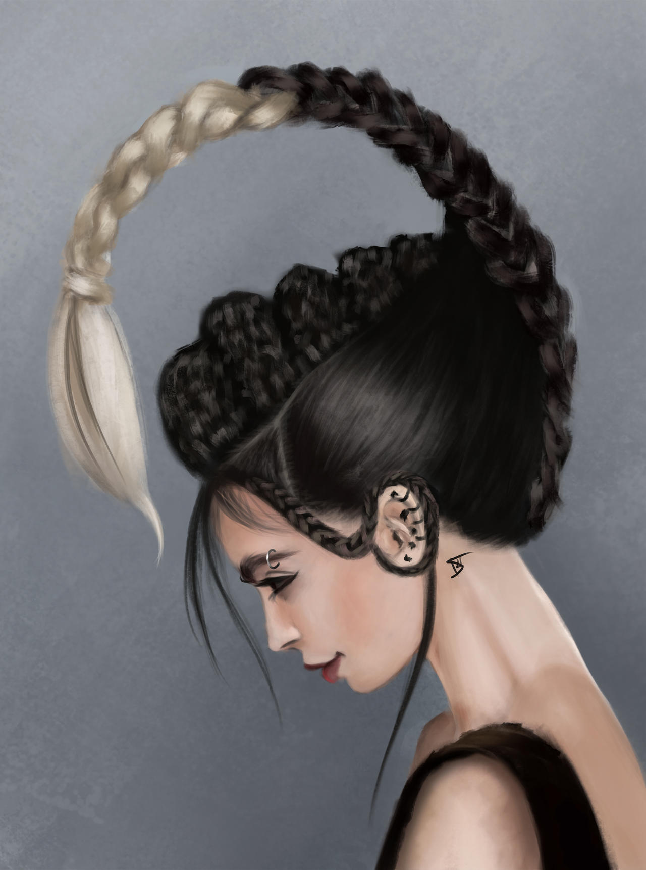 Hair art style by bagitamas on DeviantArt
