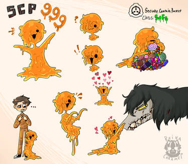 SCP-999 human and 'monster' form by FreyaTheFox666 on DeviantArt