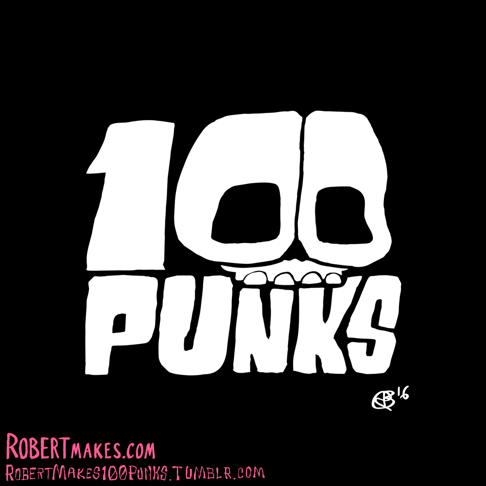 100 Punks - Illustration Series Logo