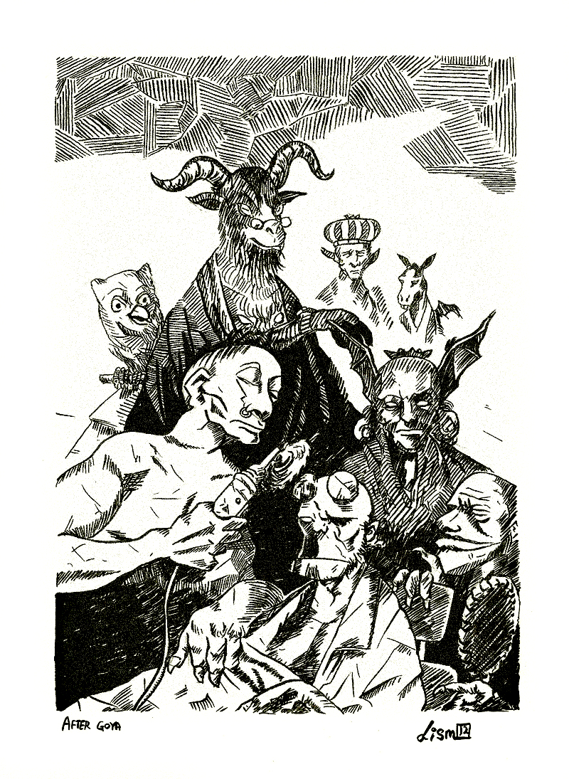 Hellboy in Goya's Hell