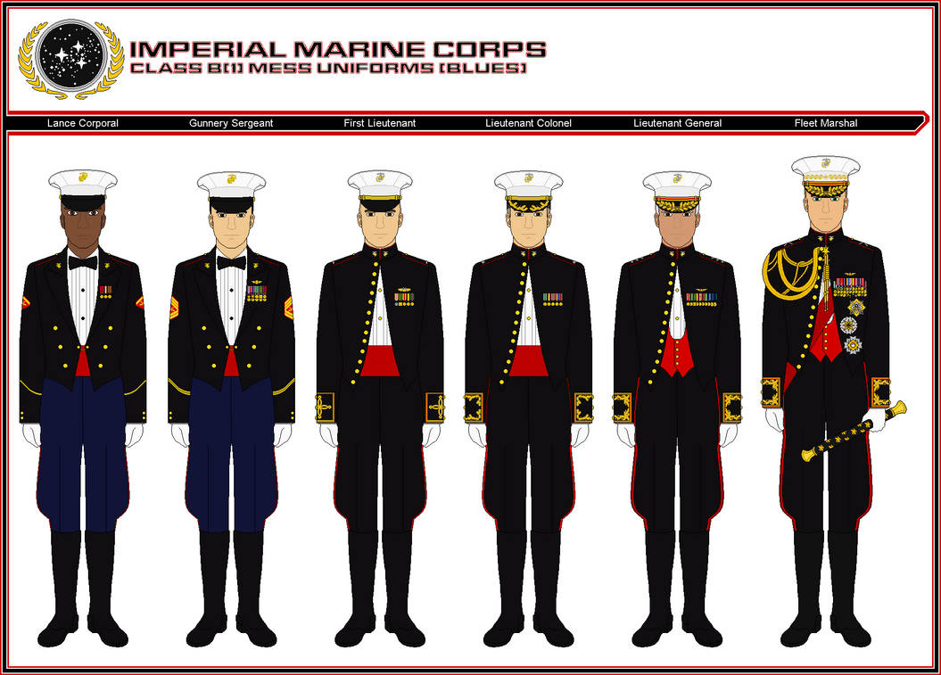Imperial Marine Corps - Class B(1) Mess Uniforms by ATXCowboy on DeviantArt Imperial Marine Corps - Class B(1) Mess Uniforms by ATXCowboy on DeviantArt