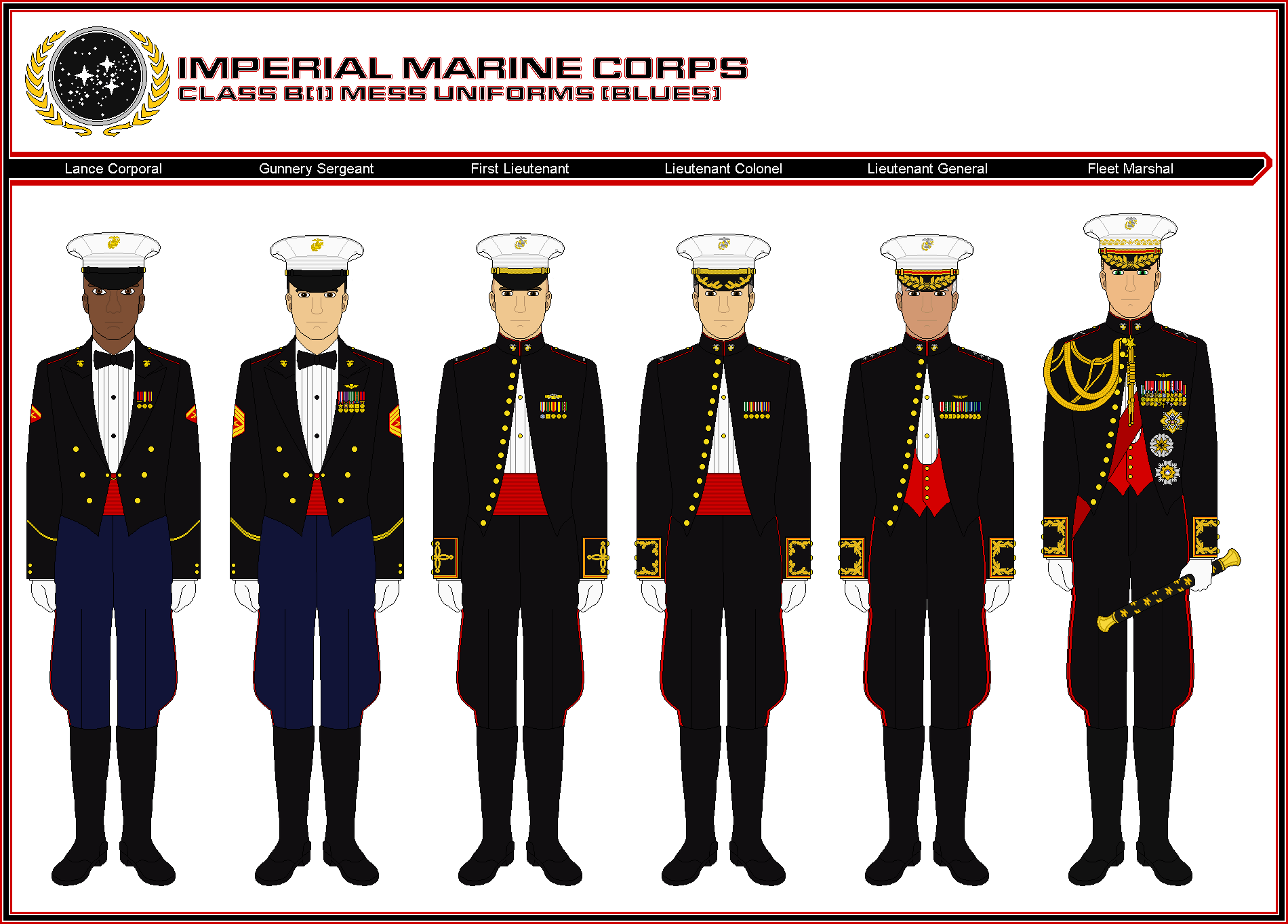 Imperial Marine Corps - Class B(1) Mess Uniforms by ATXCowboy on DeviantArt Imperial Marine Corps - Class B(1) Mess Uniforms by ATXCowboy on DeviantArt