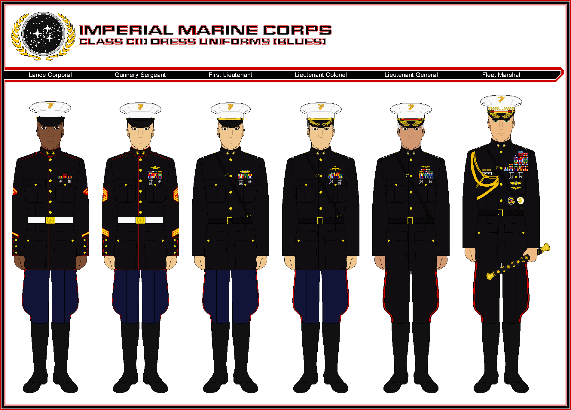 marine dress uniforms USMC MALE ENLISTED BLUE / BLUE-WHITE DRESS UNIFORM ("A" AND "B") and a special tribute to the Navy Chaplains who faithfully served Marines in combat U.S. MARINE CORPS UNIFORMS QUICK